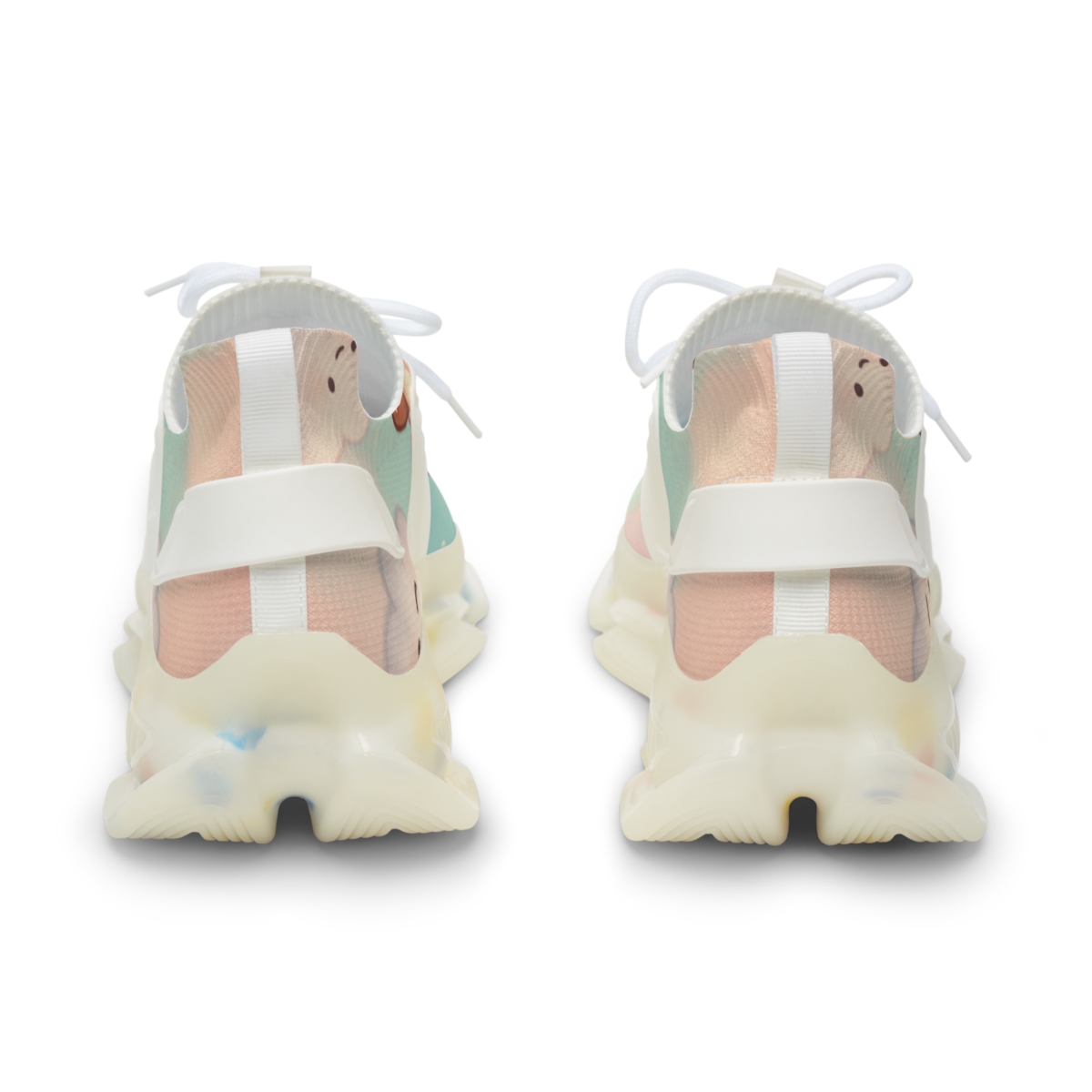 Cotton Candy Fox Float unique printed sneakers