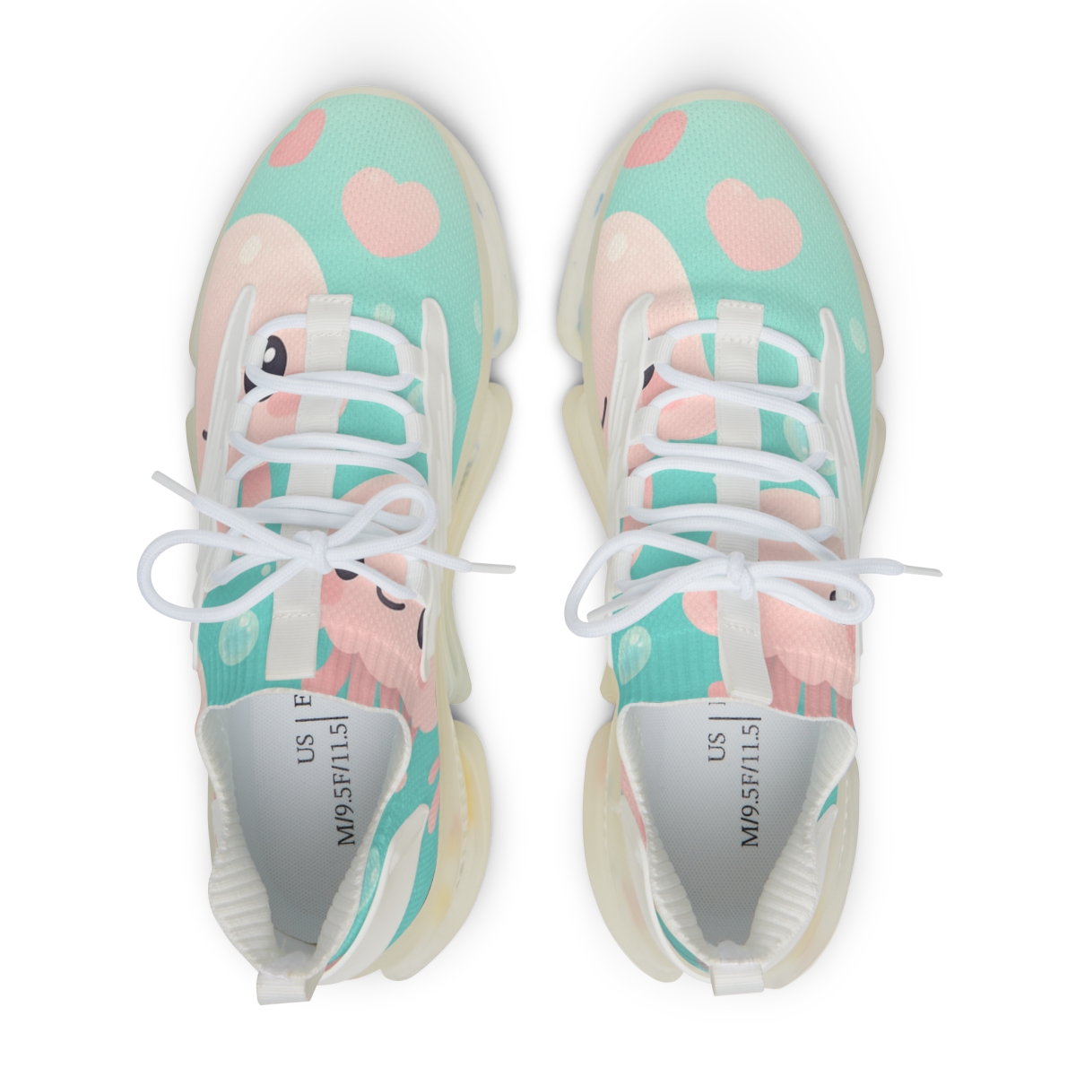 Cotton Candy Jellyfish Parade personalized athletic sneakers