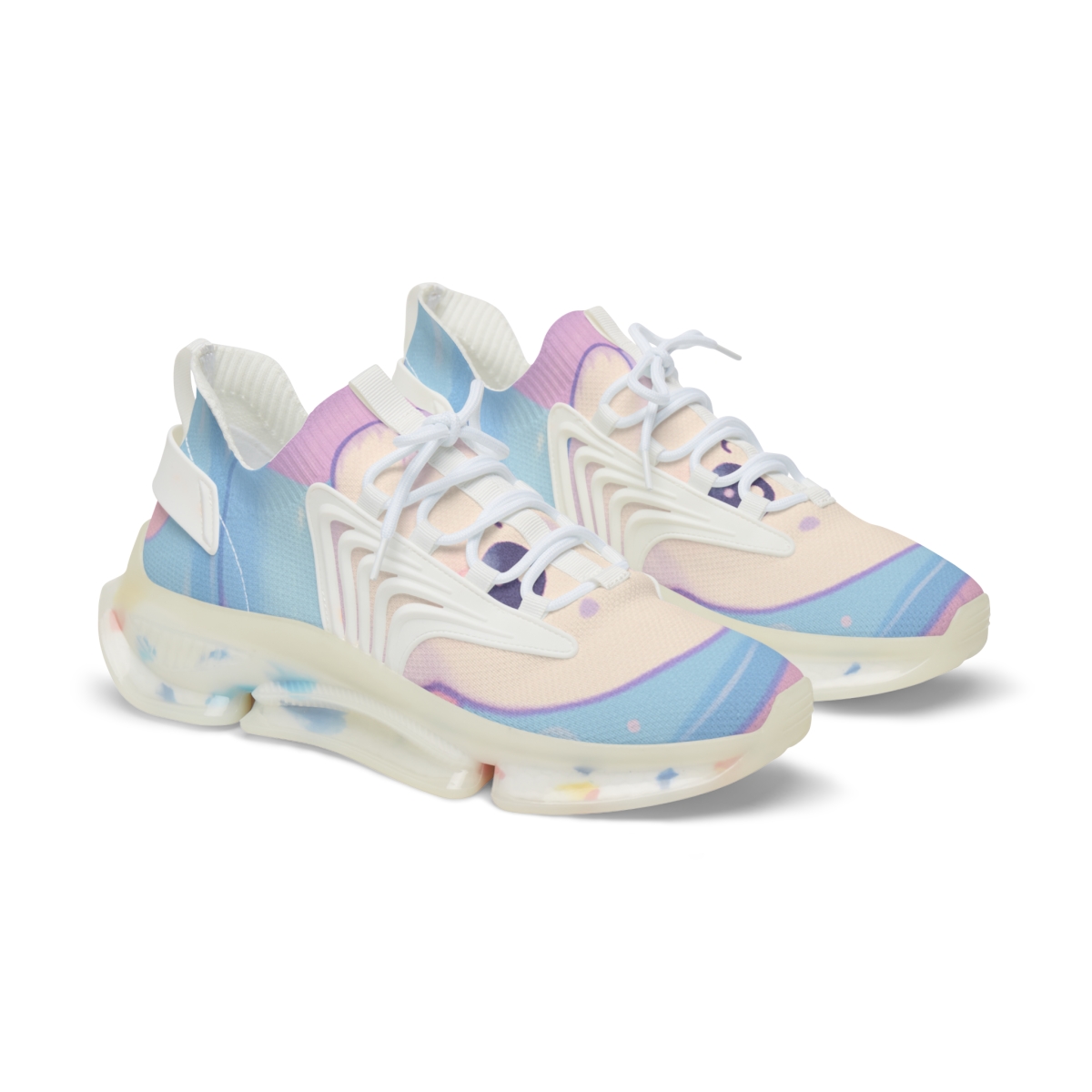 Cotton Candy Seal Float personalized athletic sneakers
