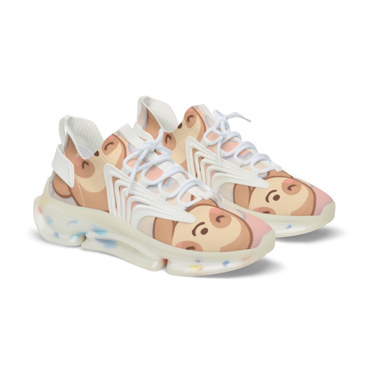Cotton Cloud Sloth Squad personalized athletic sneakers