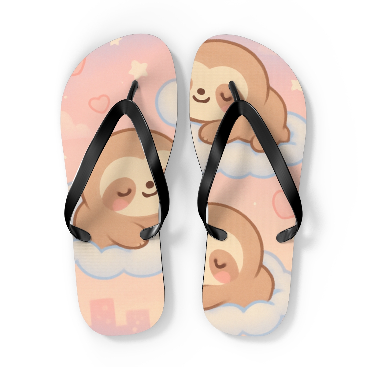 Cotton Cloud Sloth Squad comfortable casual flip flops