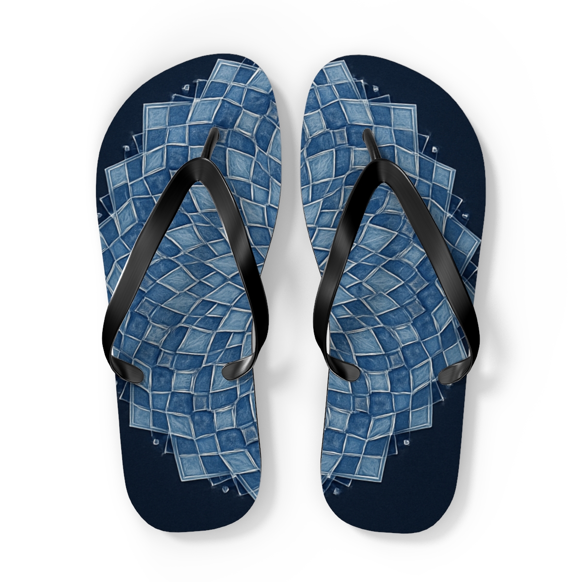 Crystal Lattice Bloom stylish summer flip flops