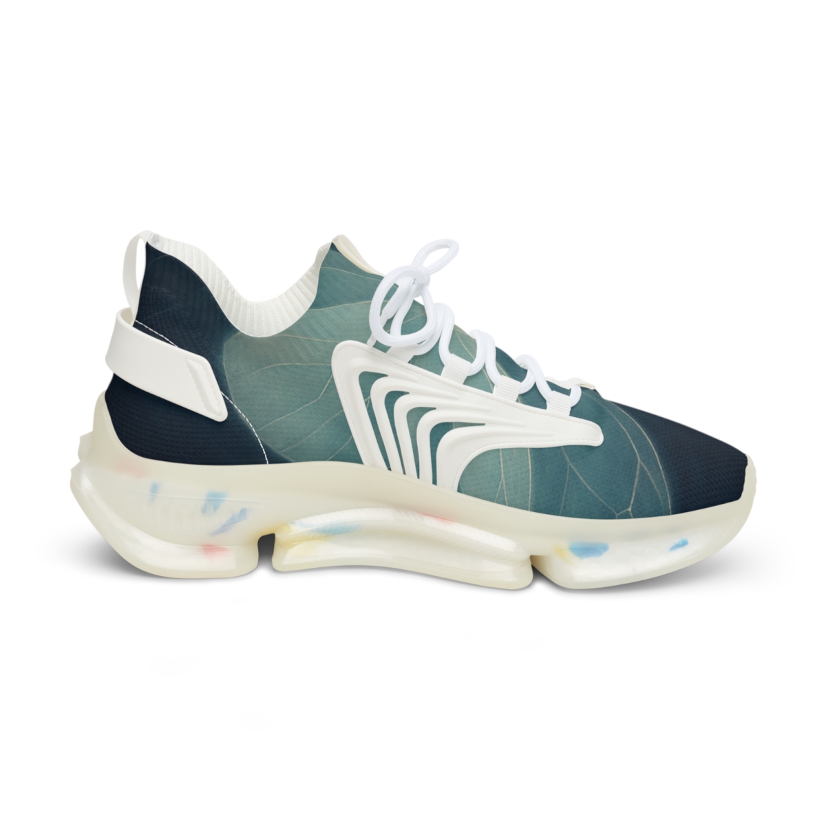 Crystal Veil Of The Glasswing Moth personalized athletic sneakers