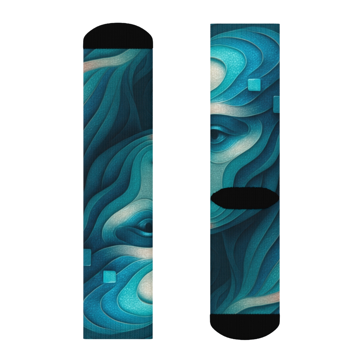 Cuttlefish Chromatic Cipher designer logo socks