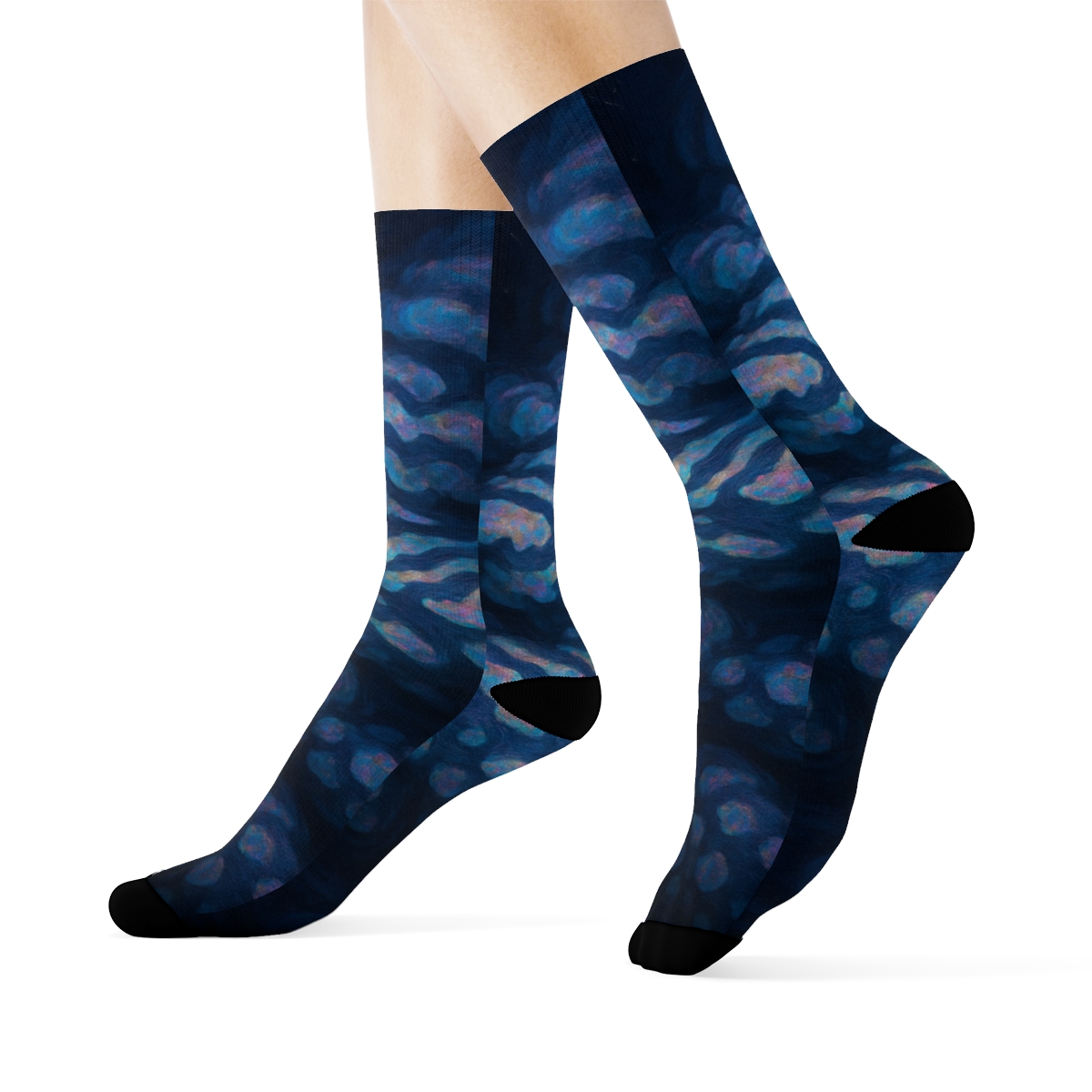 Cuttlefish Ink Pulse Mirage comfortable cotton socks