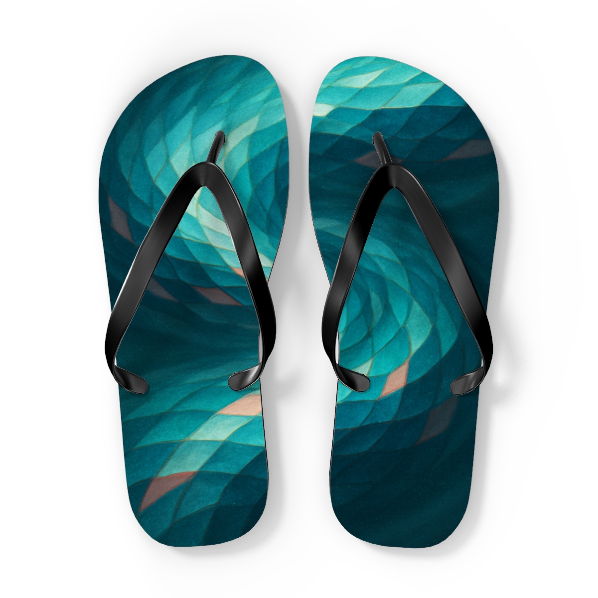 Cuttlefish Prism Shift unique graphic flip flops