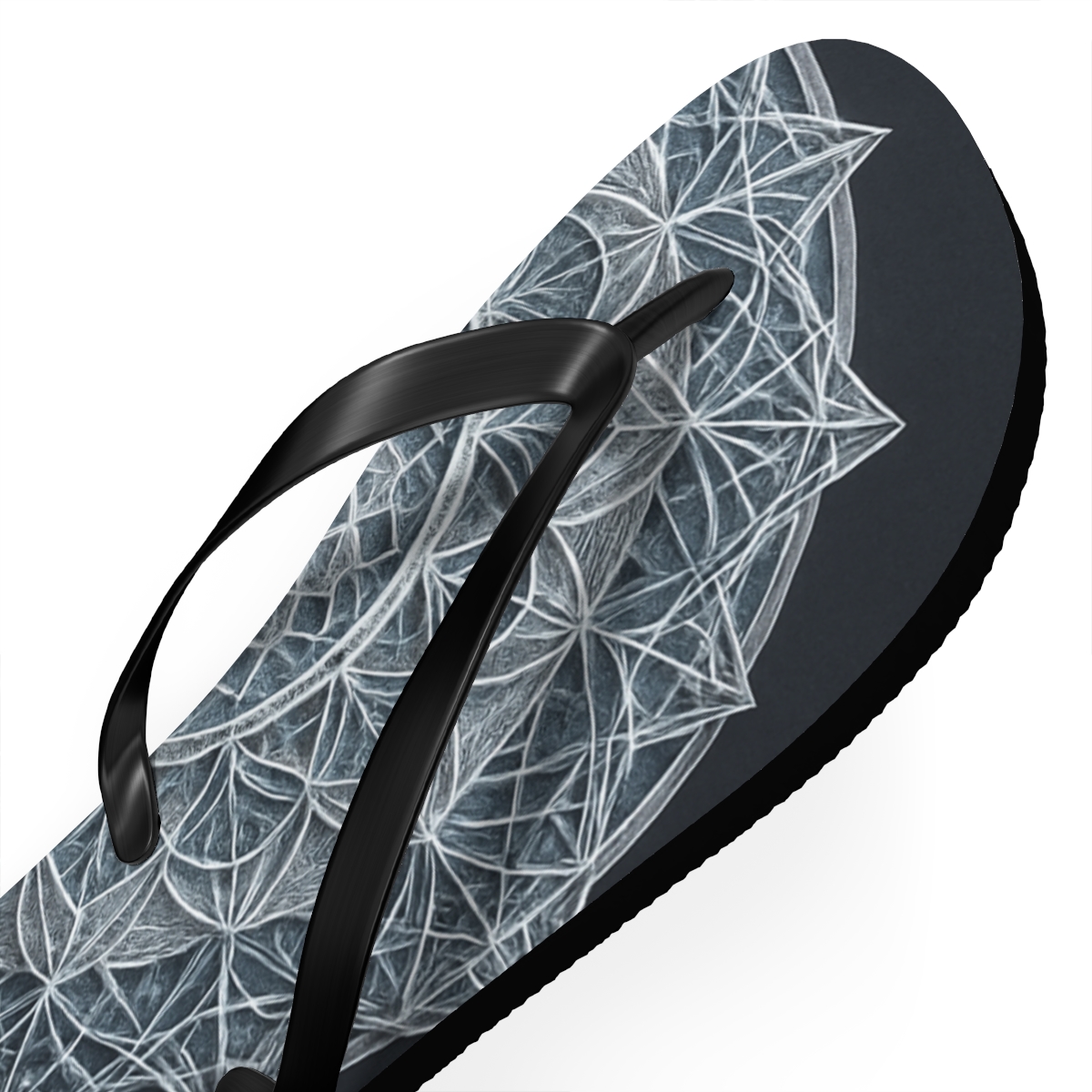 Quartz Lattice Halo Mandala soft sole flip flops