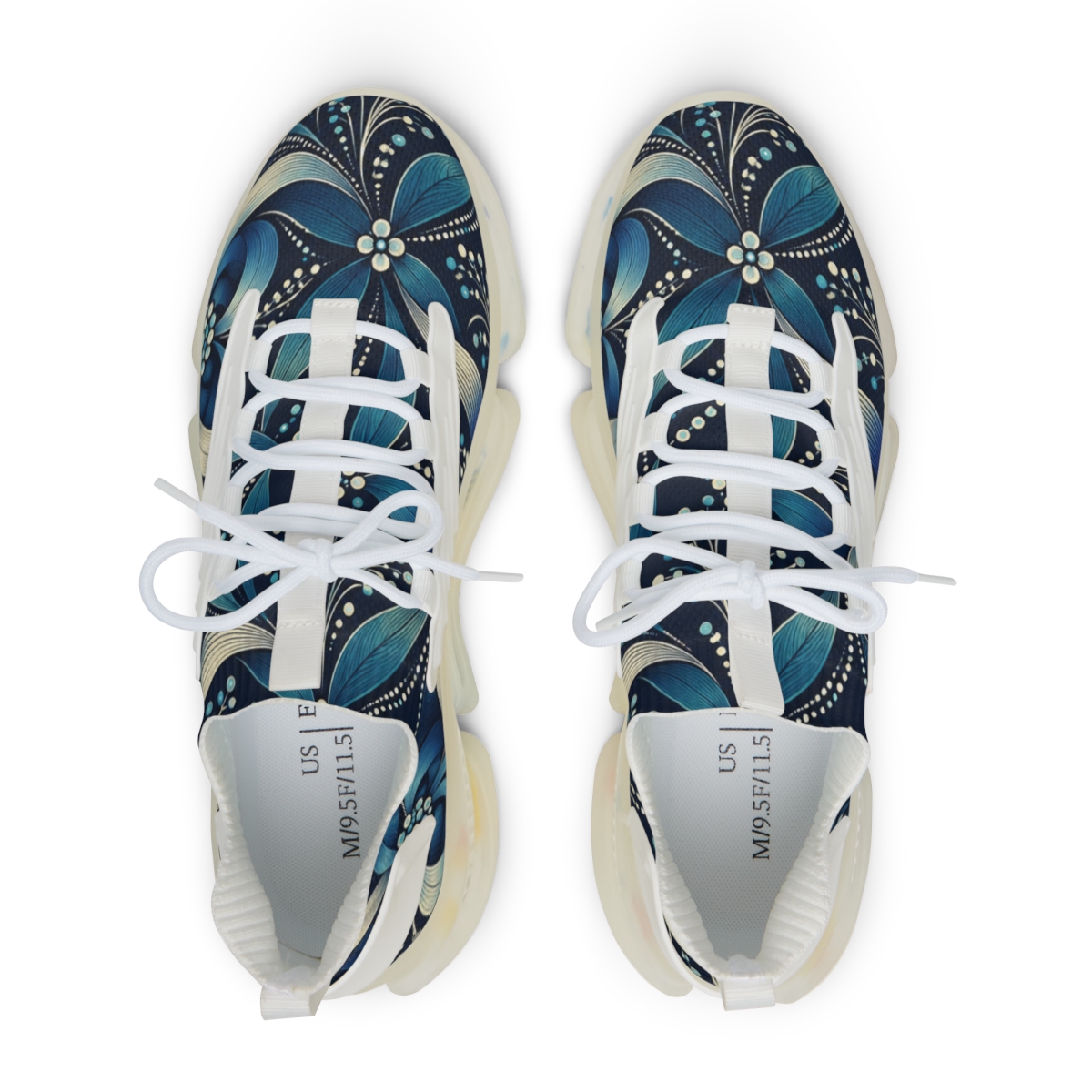 Clematis Ribbon Dot Lattice custom sneakers [AI-577ca403-addb1cca0e3f]