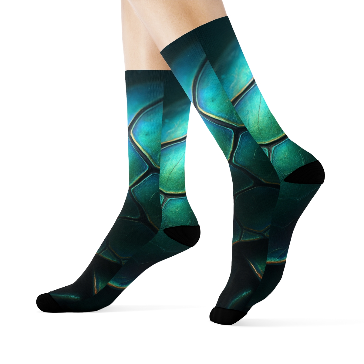 Iridescent Beetle Carapace Prism custom socks