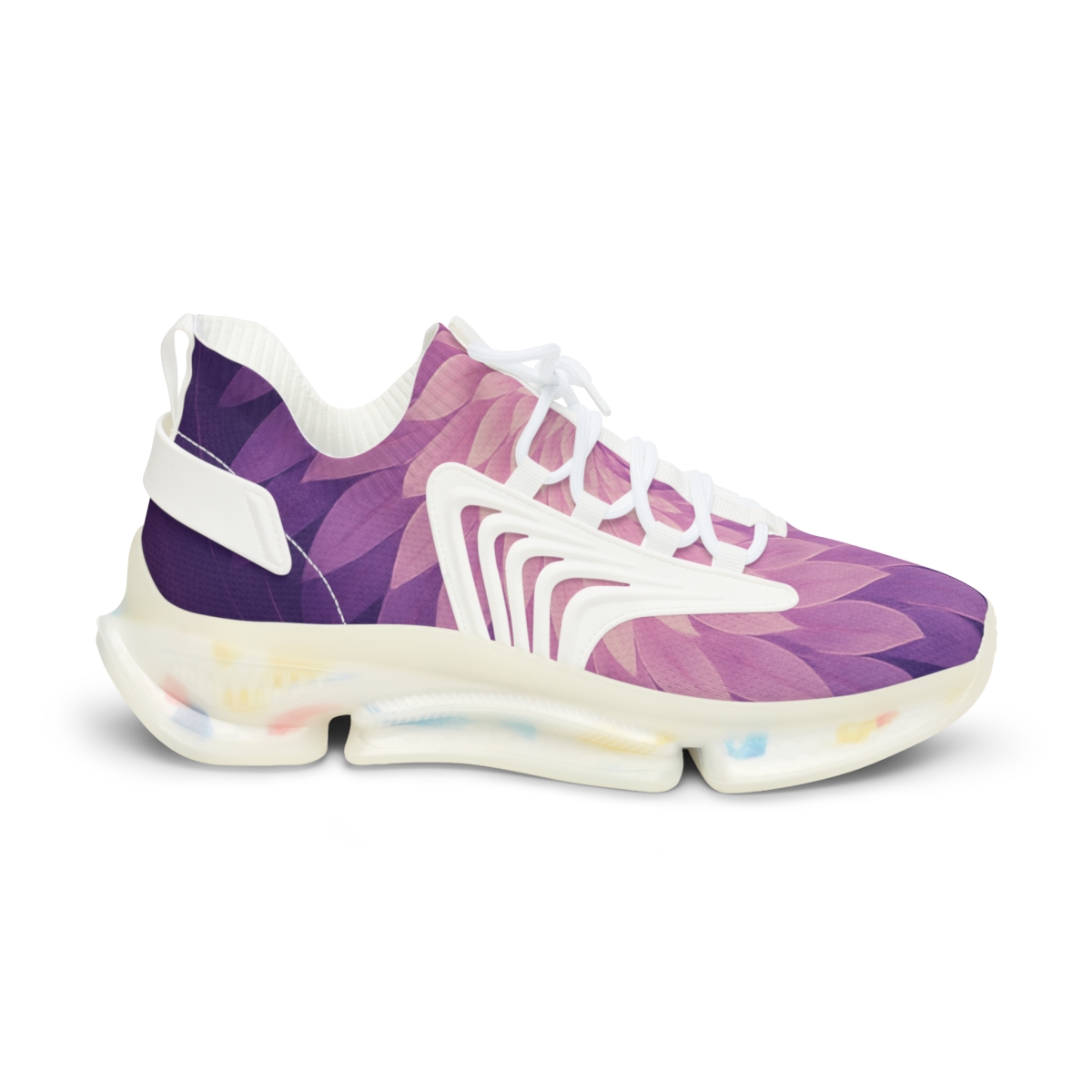 Petal Spiral Continuum personalized athletic sneakers