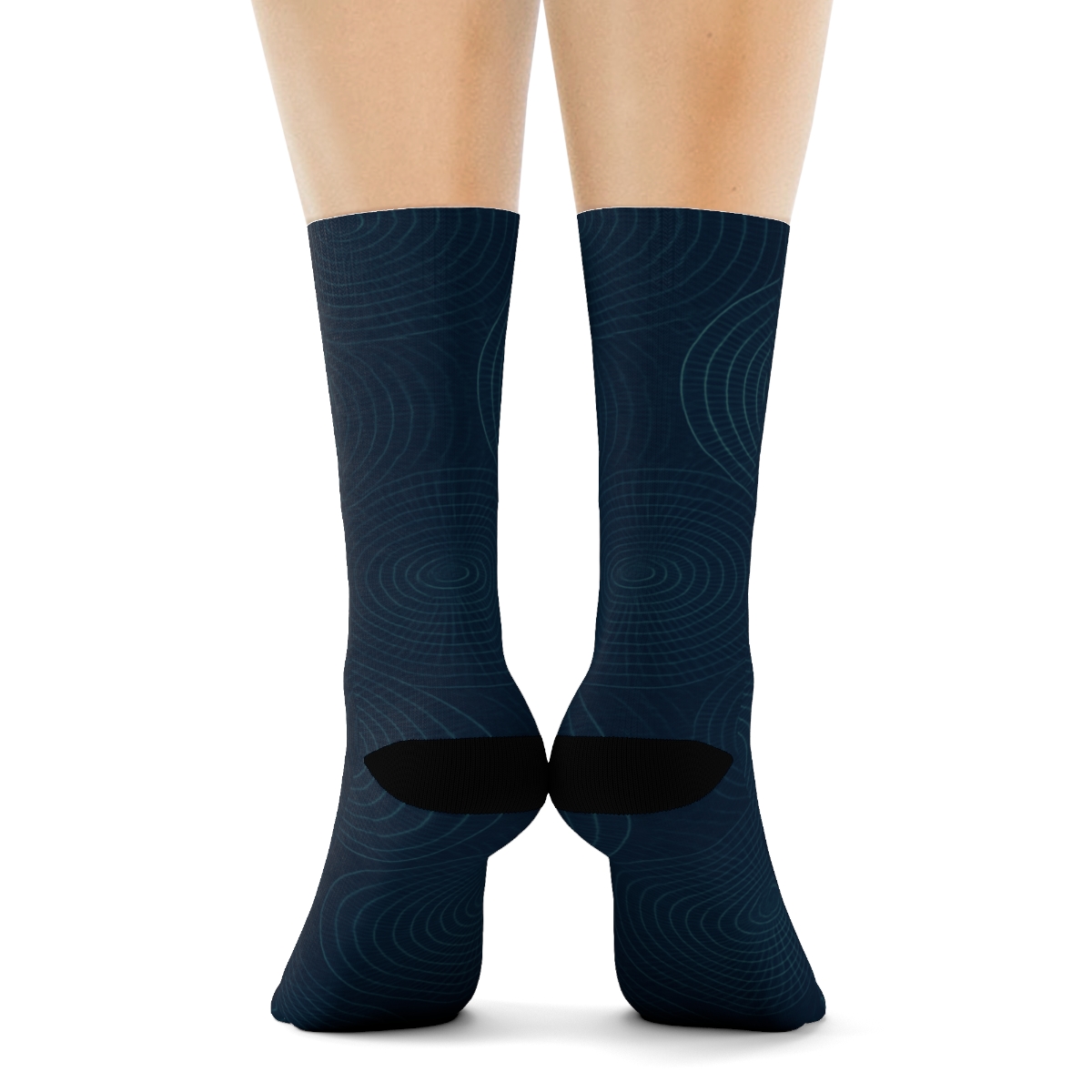 Orbital Moire Tiling stylish patterned socks