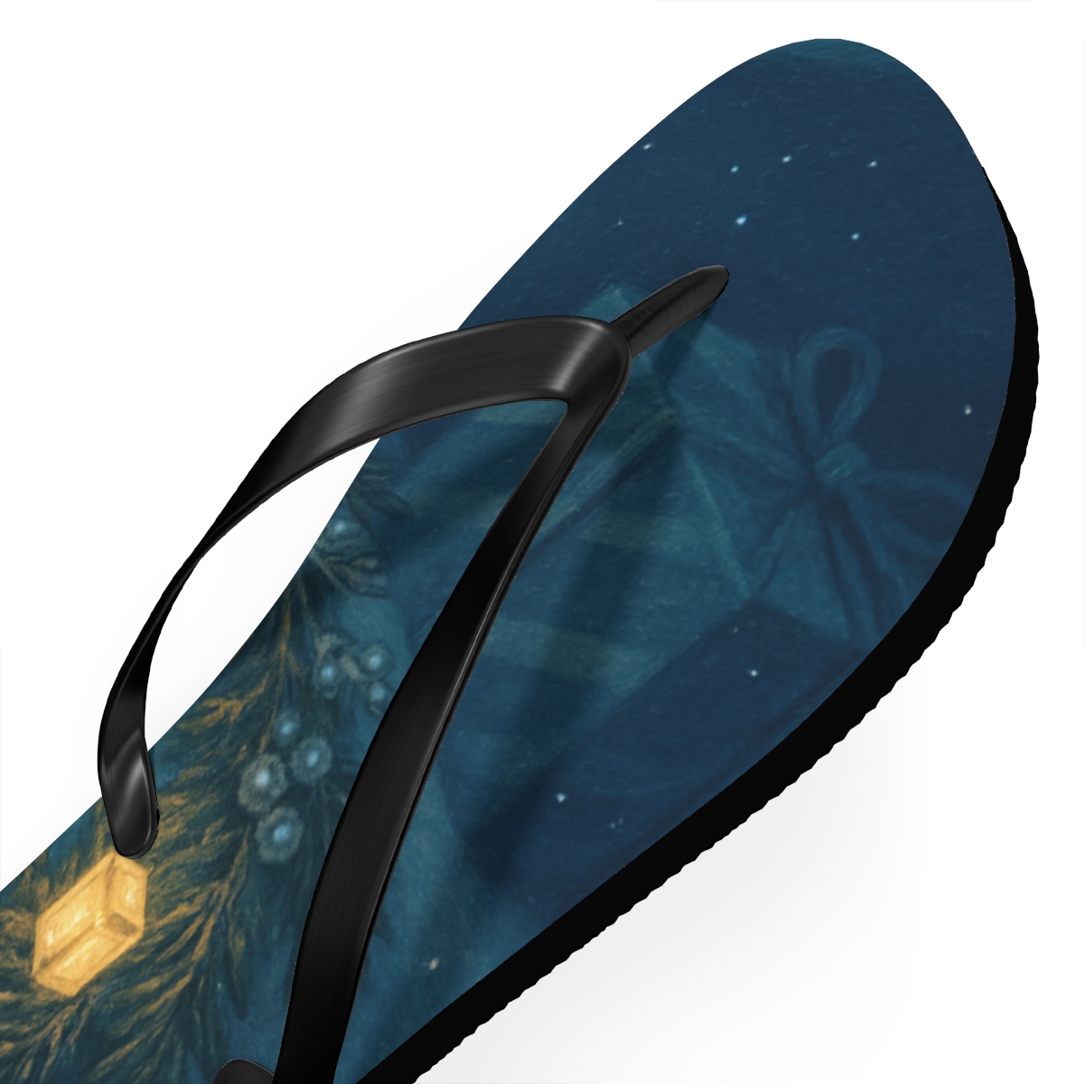 Lantern Solstice Aurora trendy printed flip flops