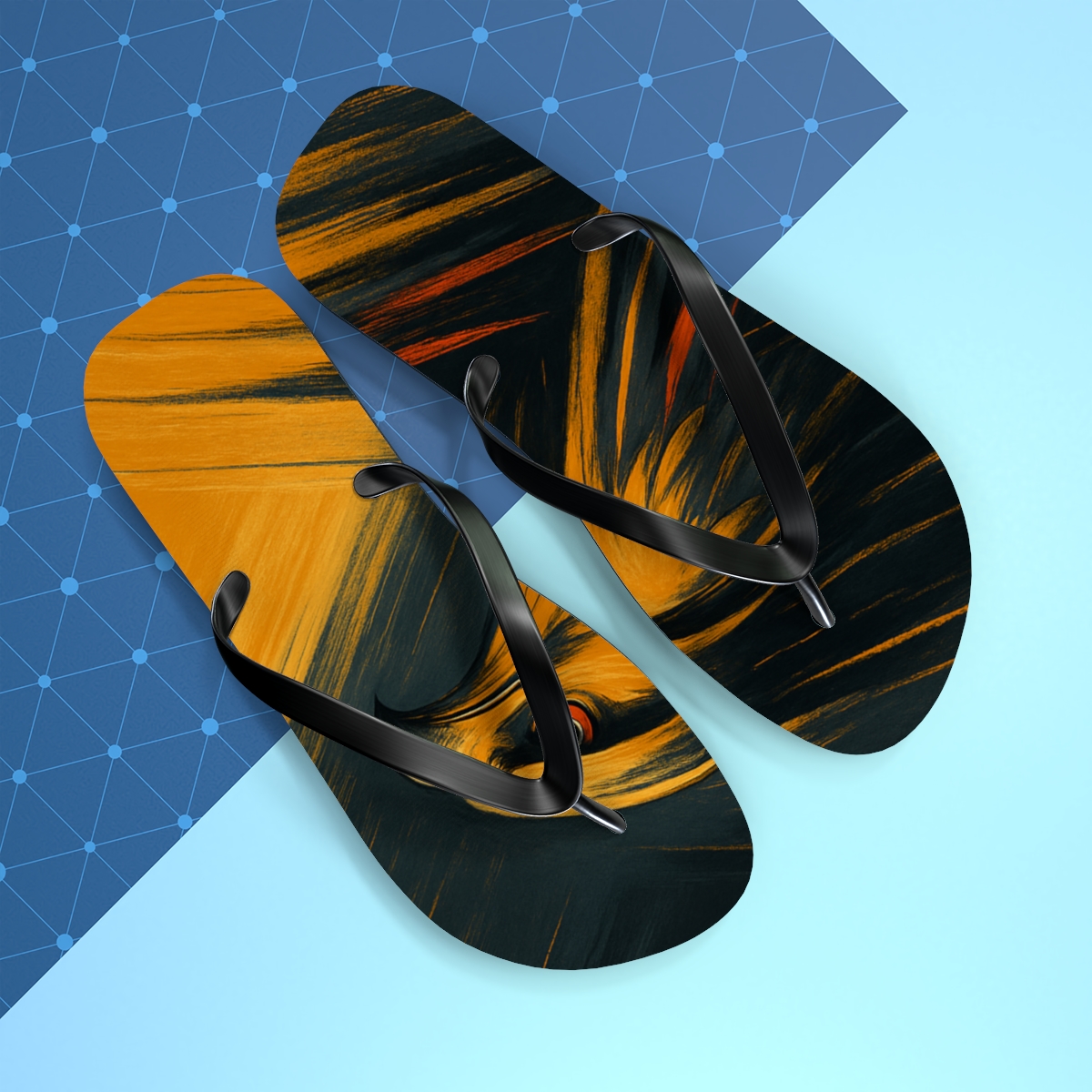 Golden Glide Flip Flops