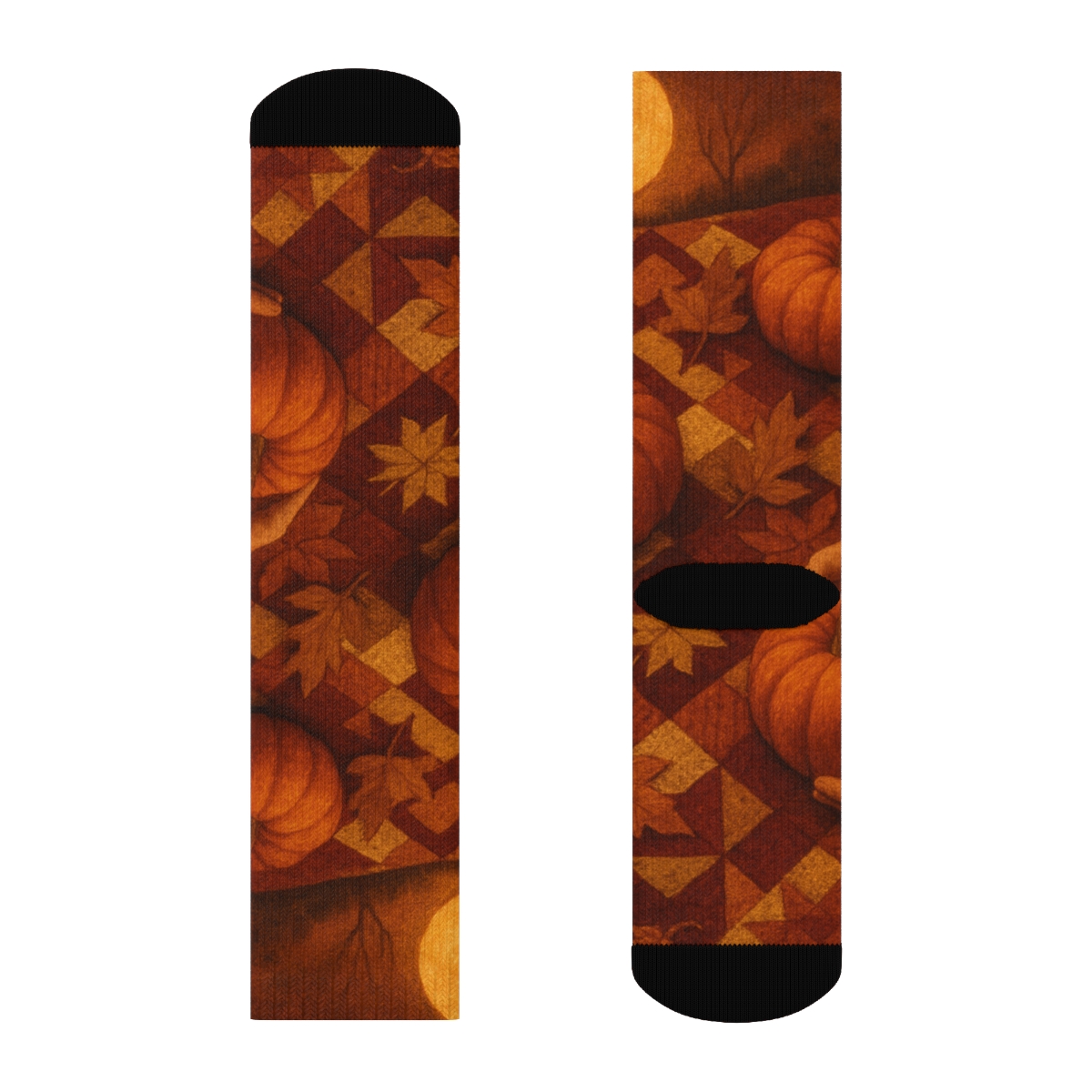 Autumn Moon Harvest Quilt warm winter socks