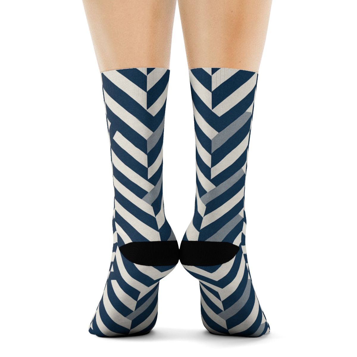 Phase Shift Chevron Lattice warm winter socks