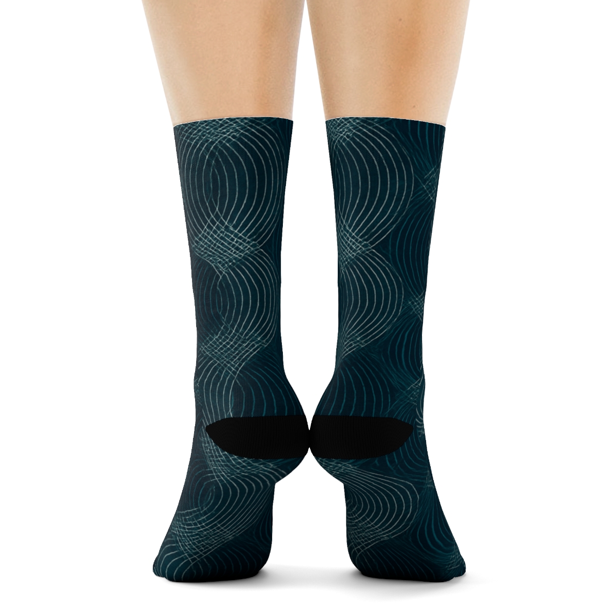 Moire Orbit Weave unique printed socks