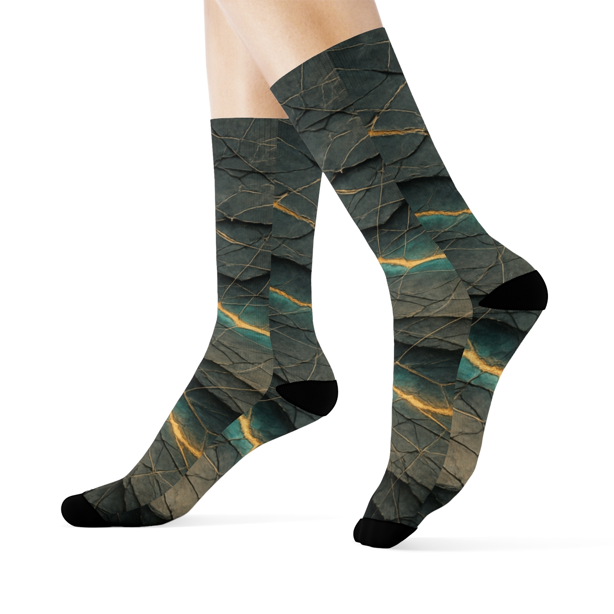 Strata Vein Lattice custom socks