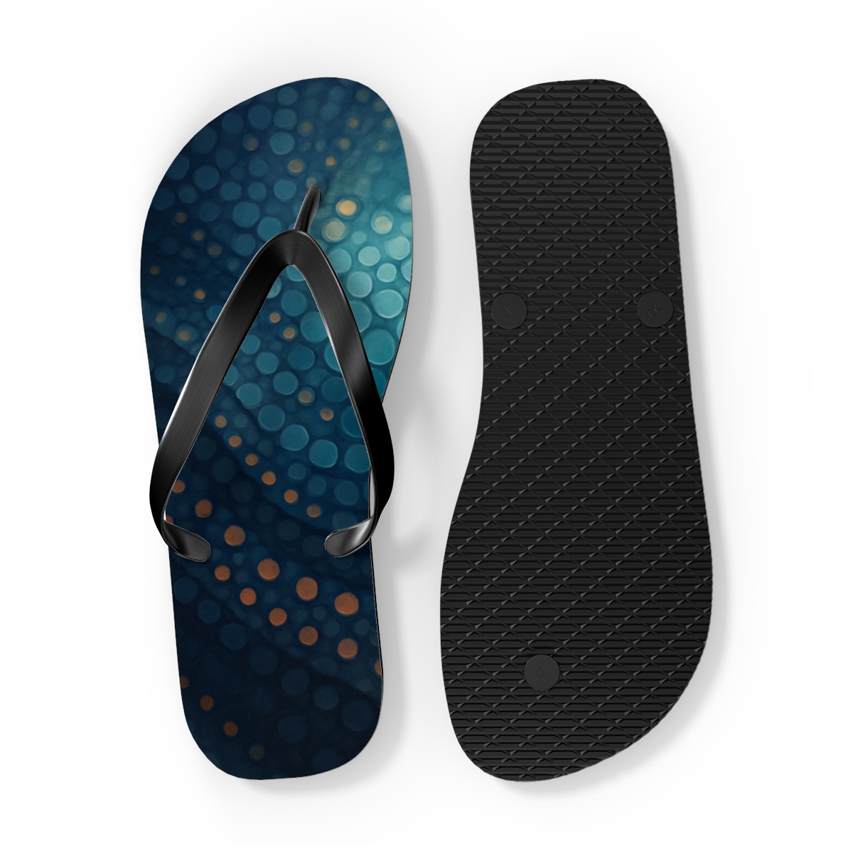 Chromatophore Drift Of The Cuttlefish custom flip flops