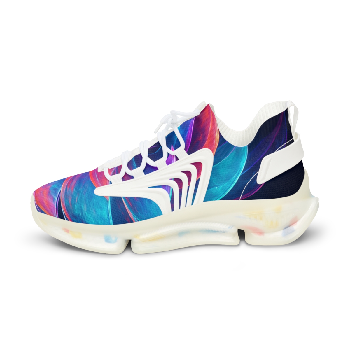 Iridescent Pulse Of The Mantis Shrimp unique printed sneakers