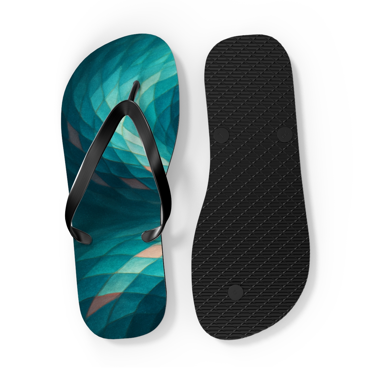 Cuttlefish Prism Shift unique graphic flip flops