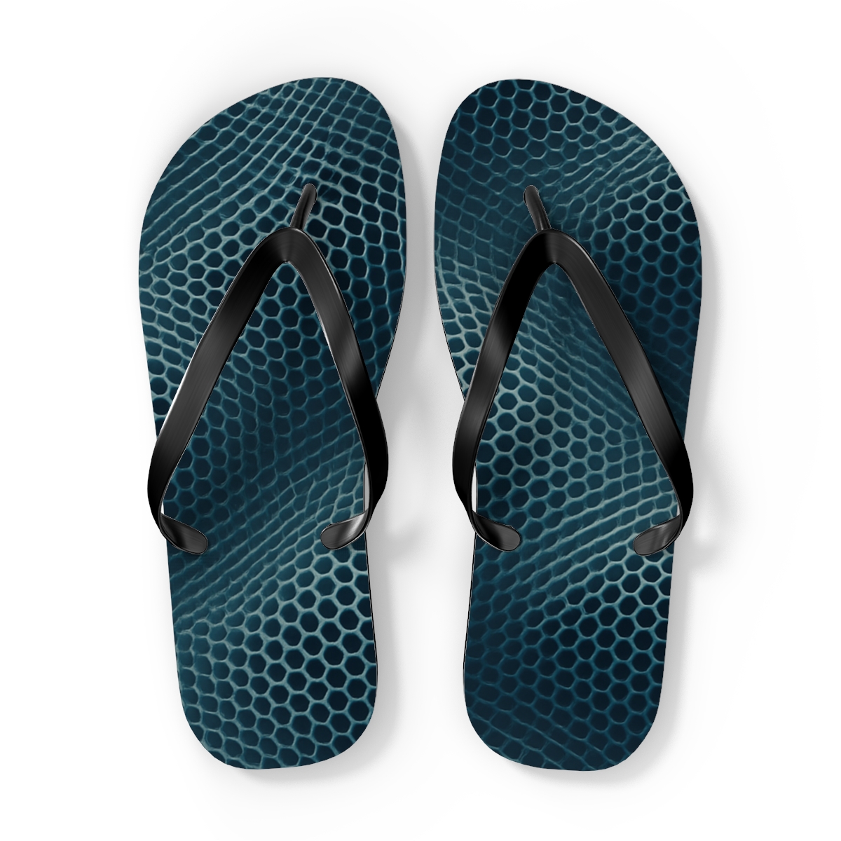 Ocean Wave Mosaic Flip Flops