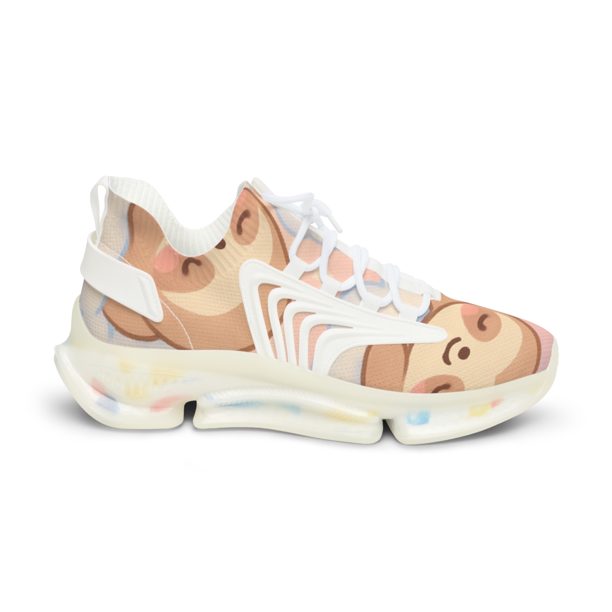 Cotton Cloud Sloth Squad personalized athletic sneakers