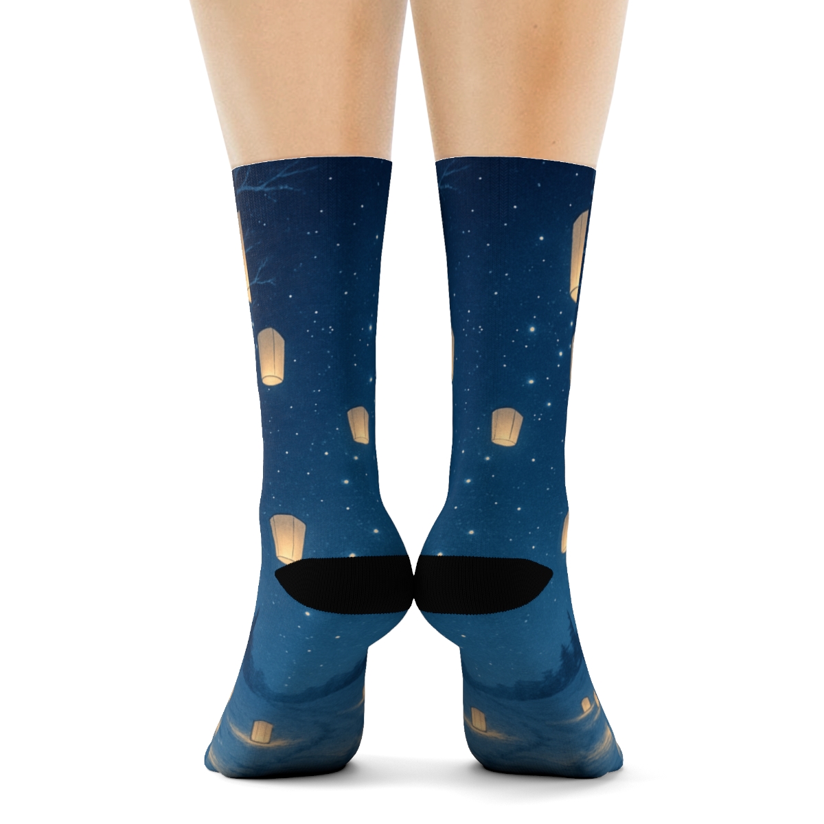Winter Lantern Starlight comfortable cotton socks