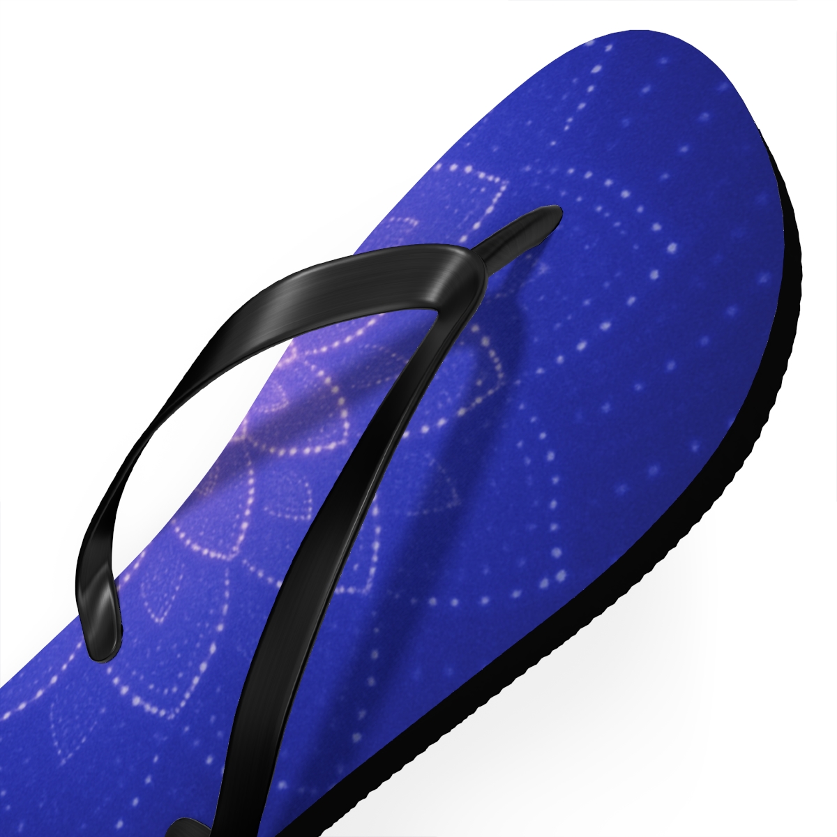 Camellia Dot Halo Sequence designer logo flip flops