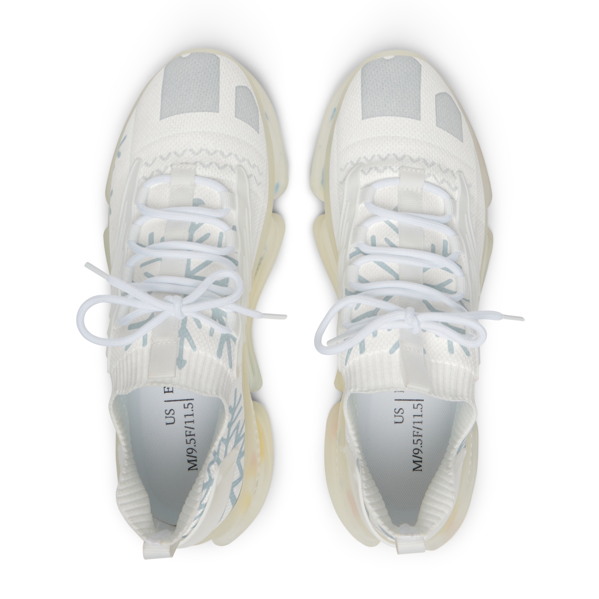 Winter Giftwrap Snowflake Blueprint lifestyle sneakers