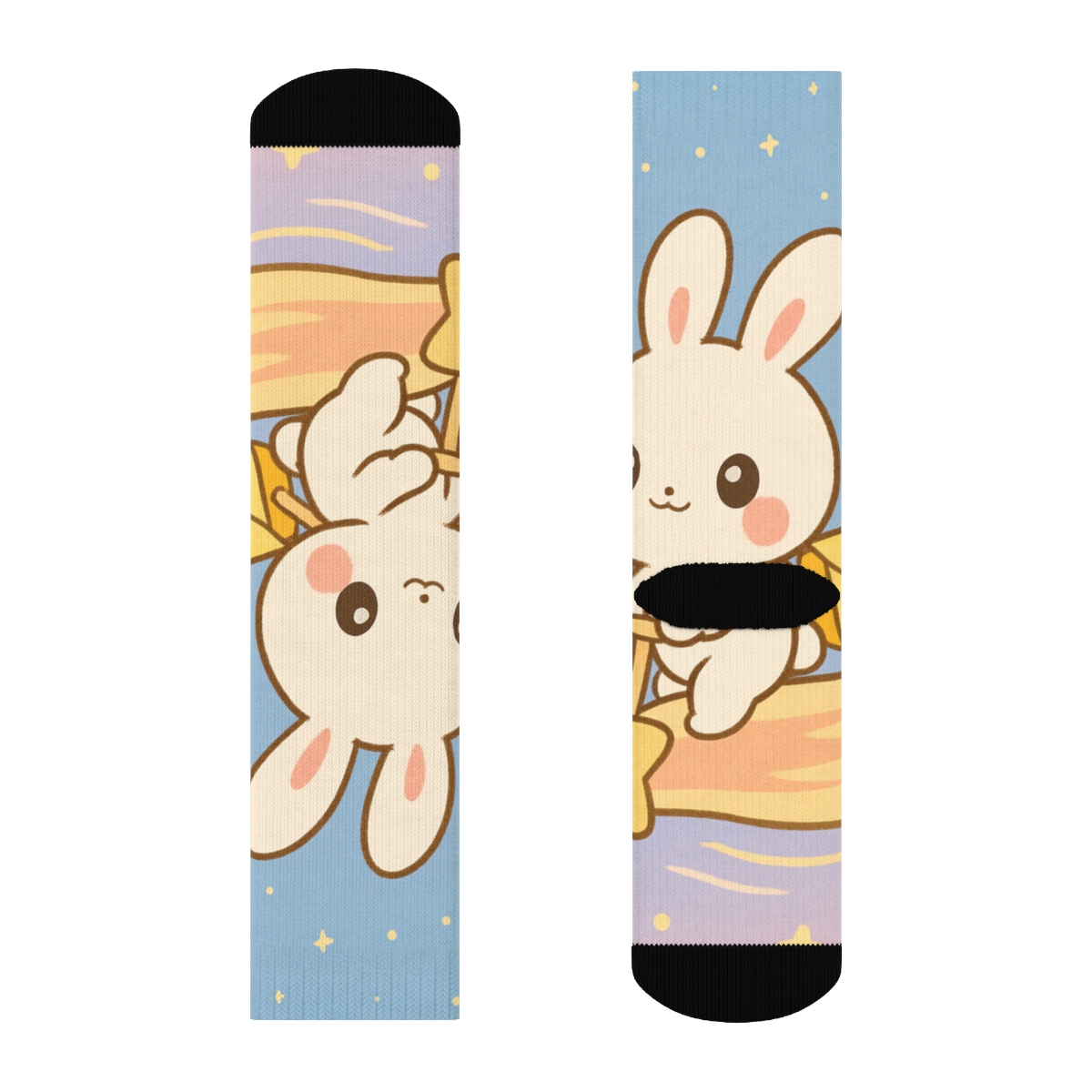 Comet Mail Bunny Delivery personalized cozy socks