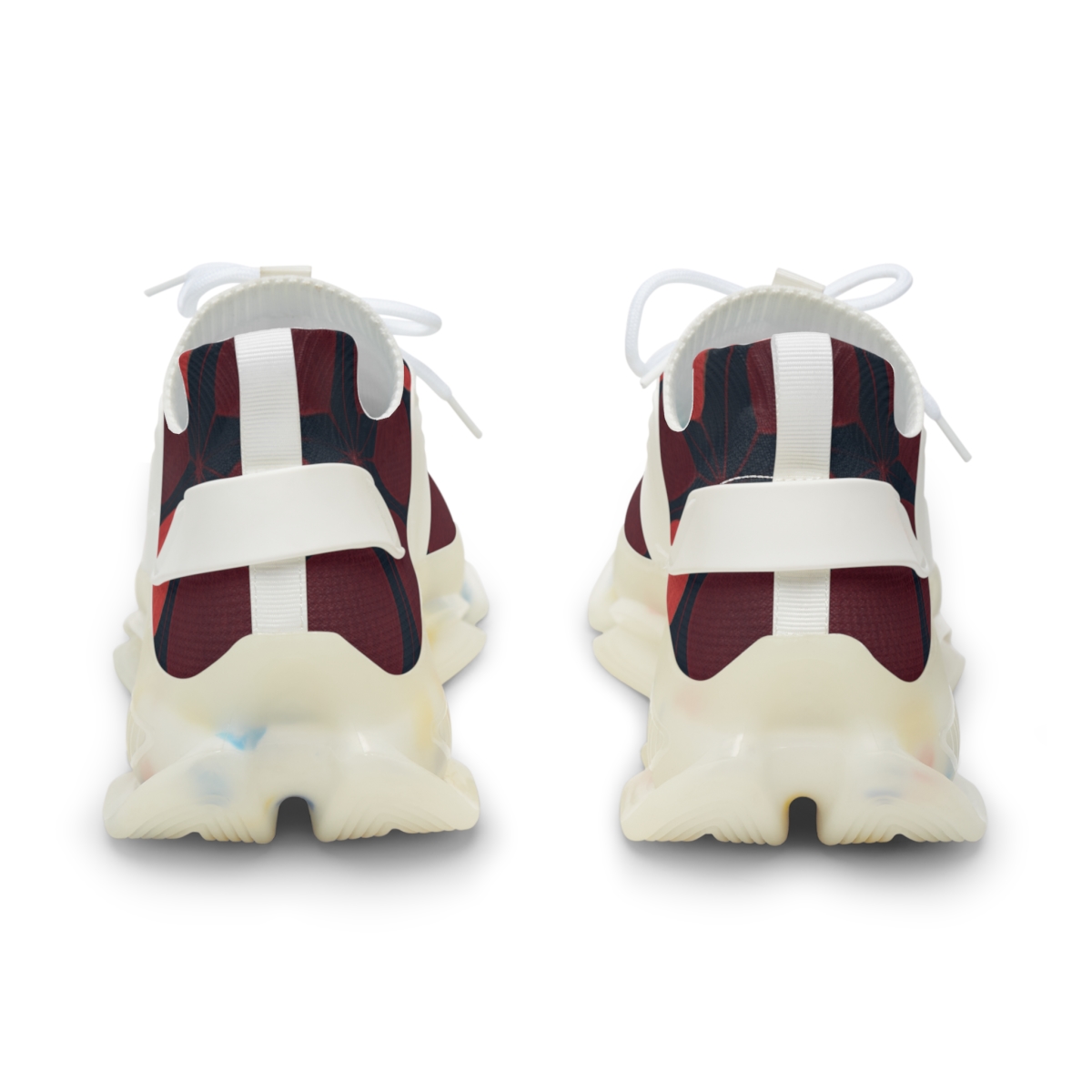 Camellia Pulse Lattice personalized athletic sneakers