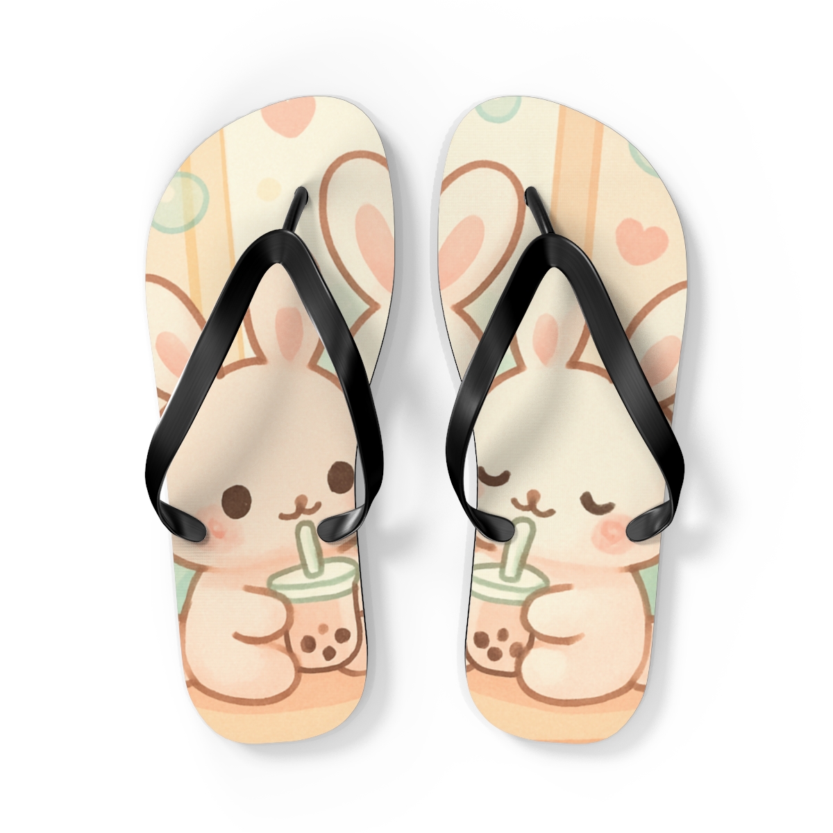 Pastel Bunny Bliss Flip Flops