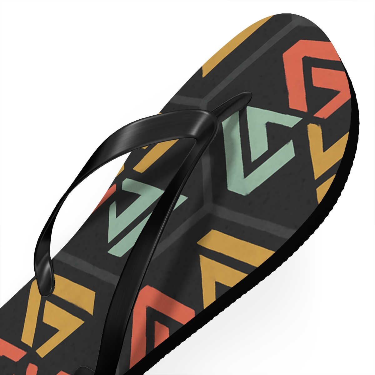 Hex Pinwheel Tessellation Drift comfortable casual flip flops