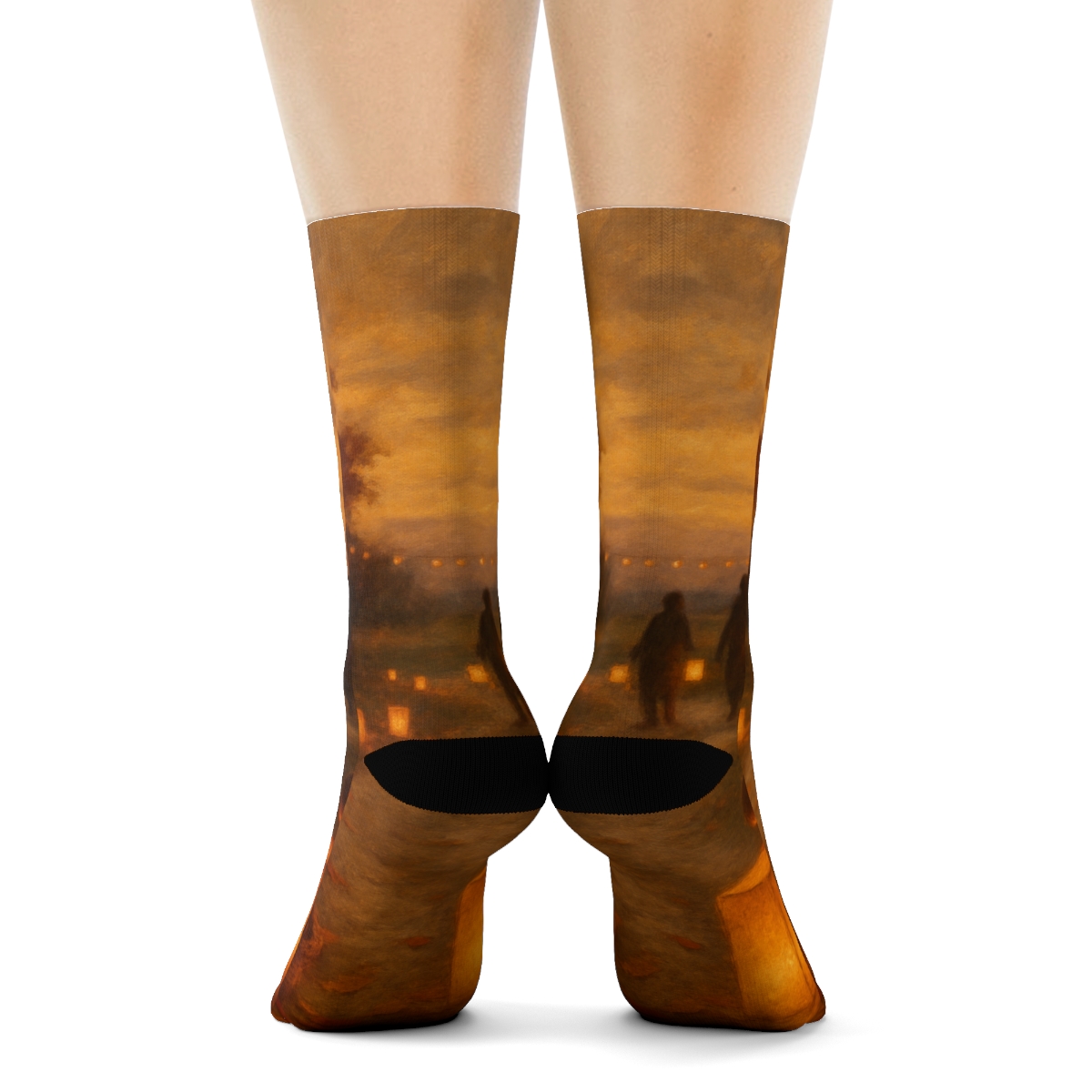 Autumn Lantern Parade custom socks