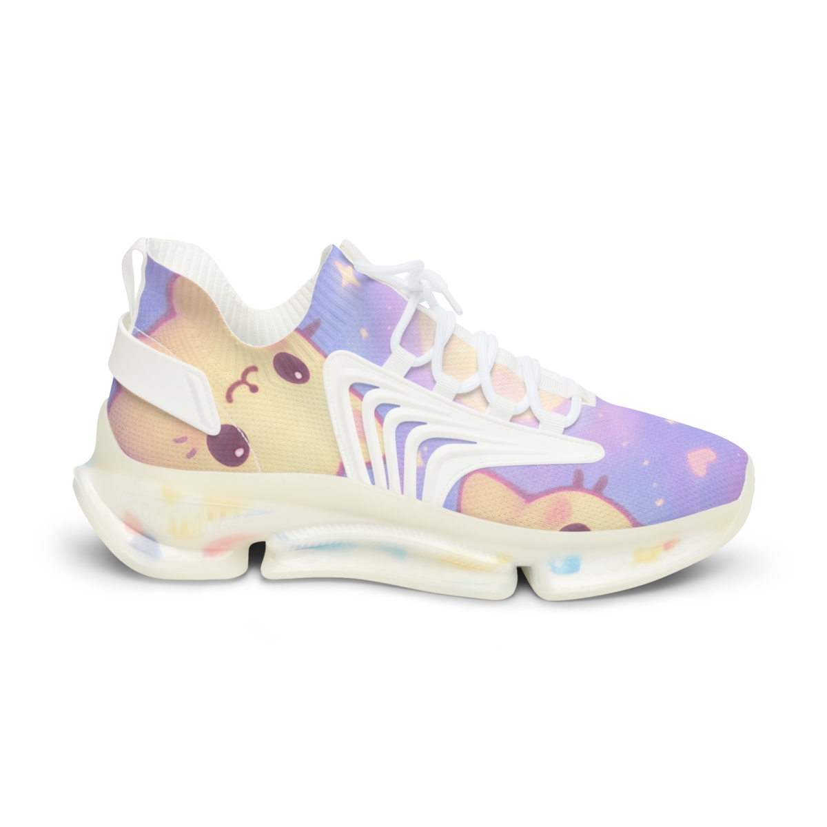 Candy Nebula Kitten Constellation unique printed sneakers