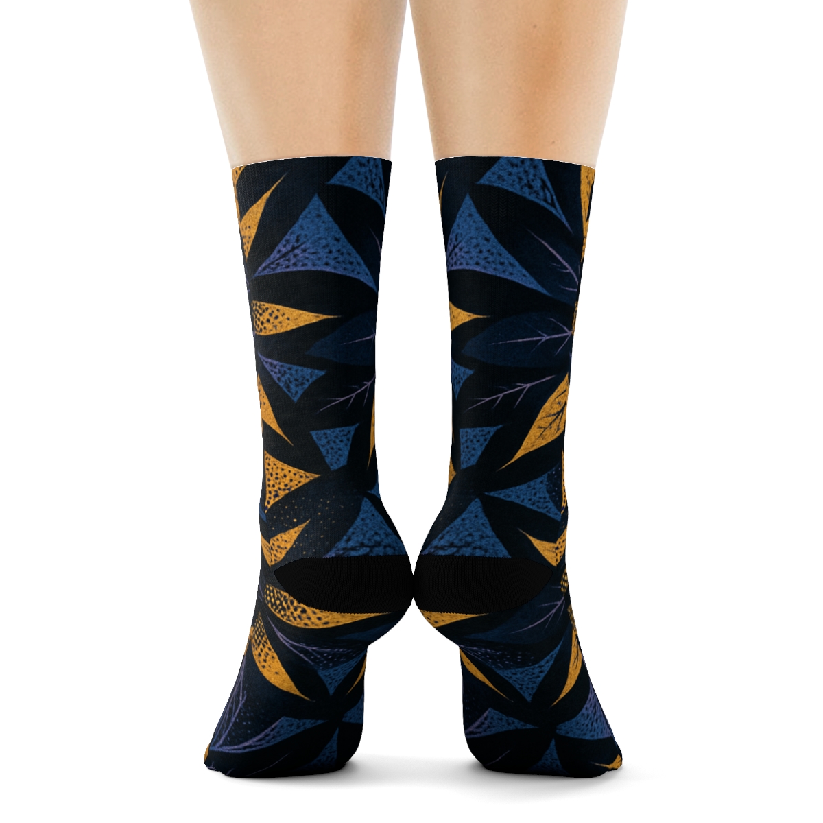 Starburst Vein Fractal Array trendy colorful socks
