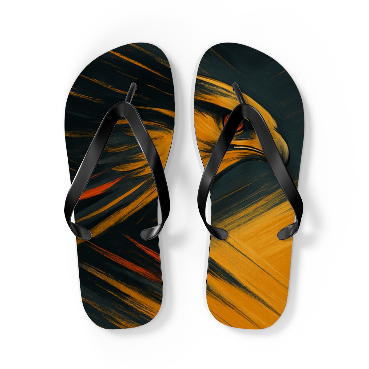 Golden Glide Flip Flops