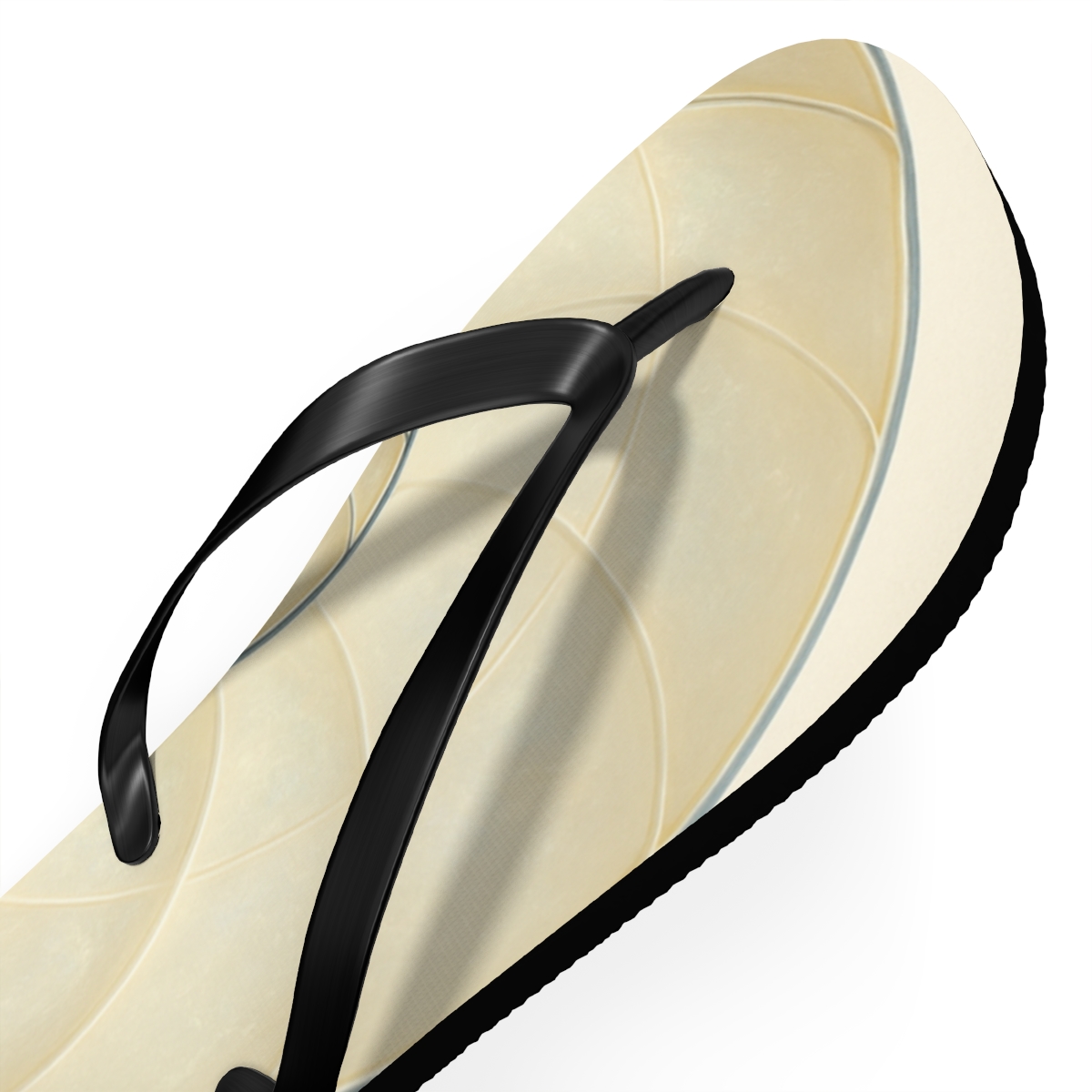 Nautilus Spiral Memory designer logo flip flops