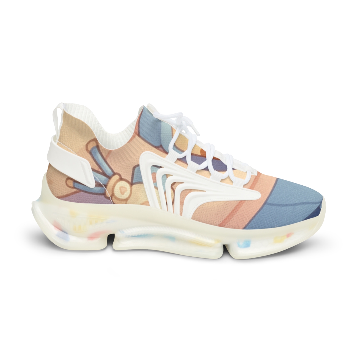 Moonlit Pudding Observatory Pals unique printed sneakers