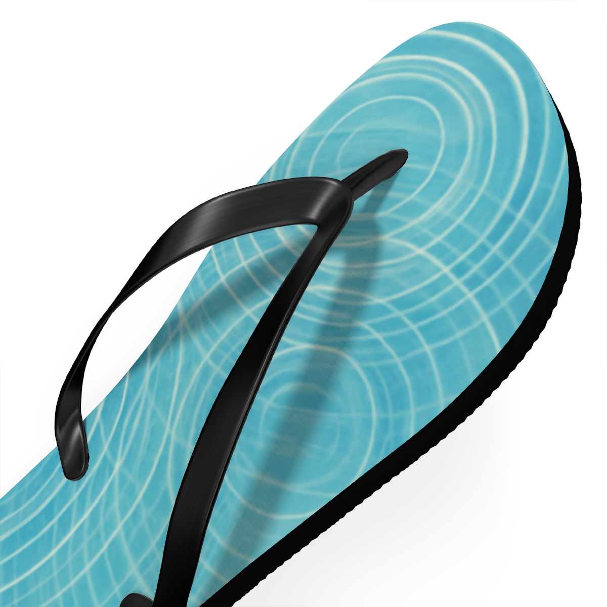 Vortex Ripple Array designer logo flip flops