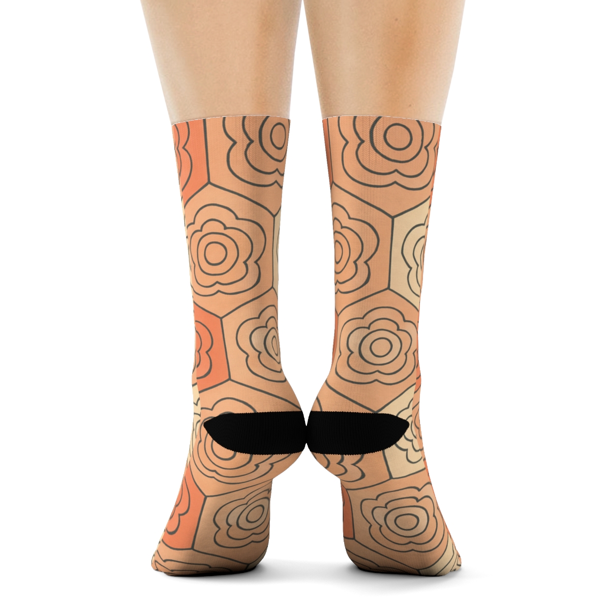 Hex Bloom Tessellation Gradient comfortable cotton socks