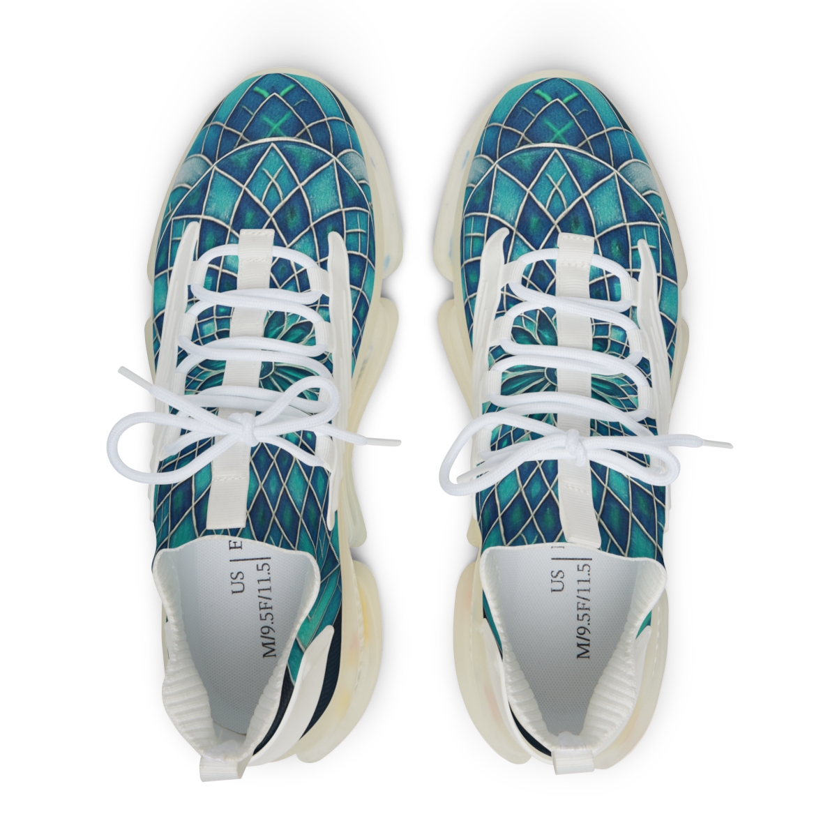 Aurora Lattice Rosette stylish casual sneakers