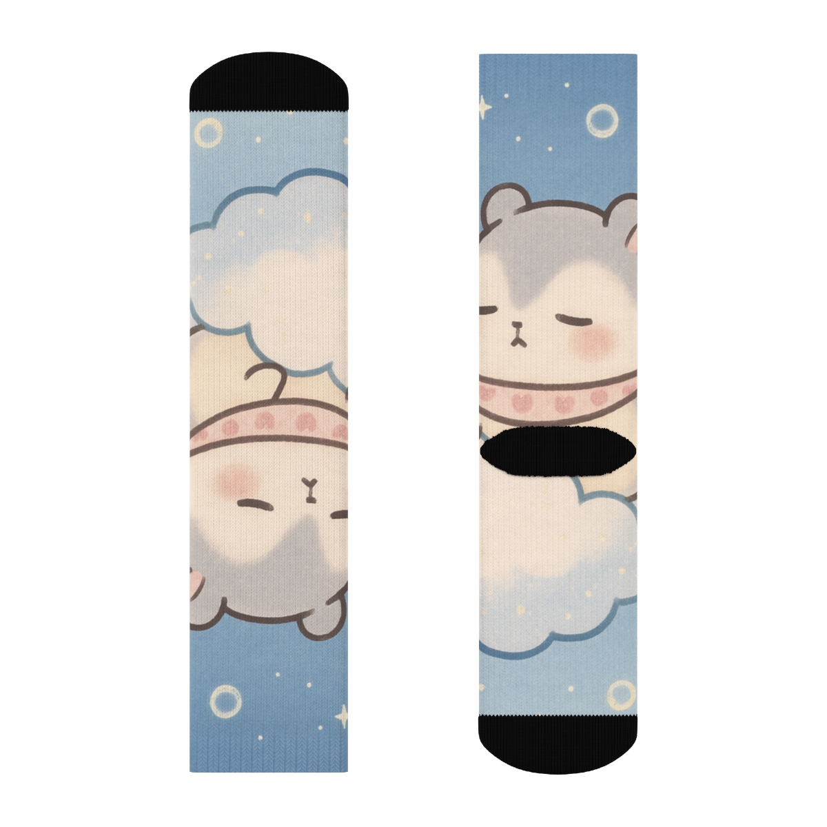 Sleepy Comet Hamster Float trendy colorful socks