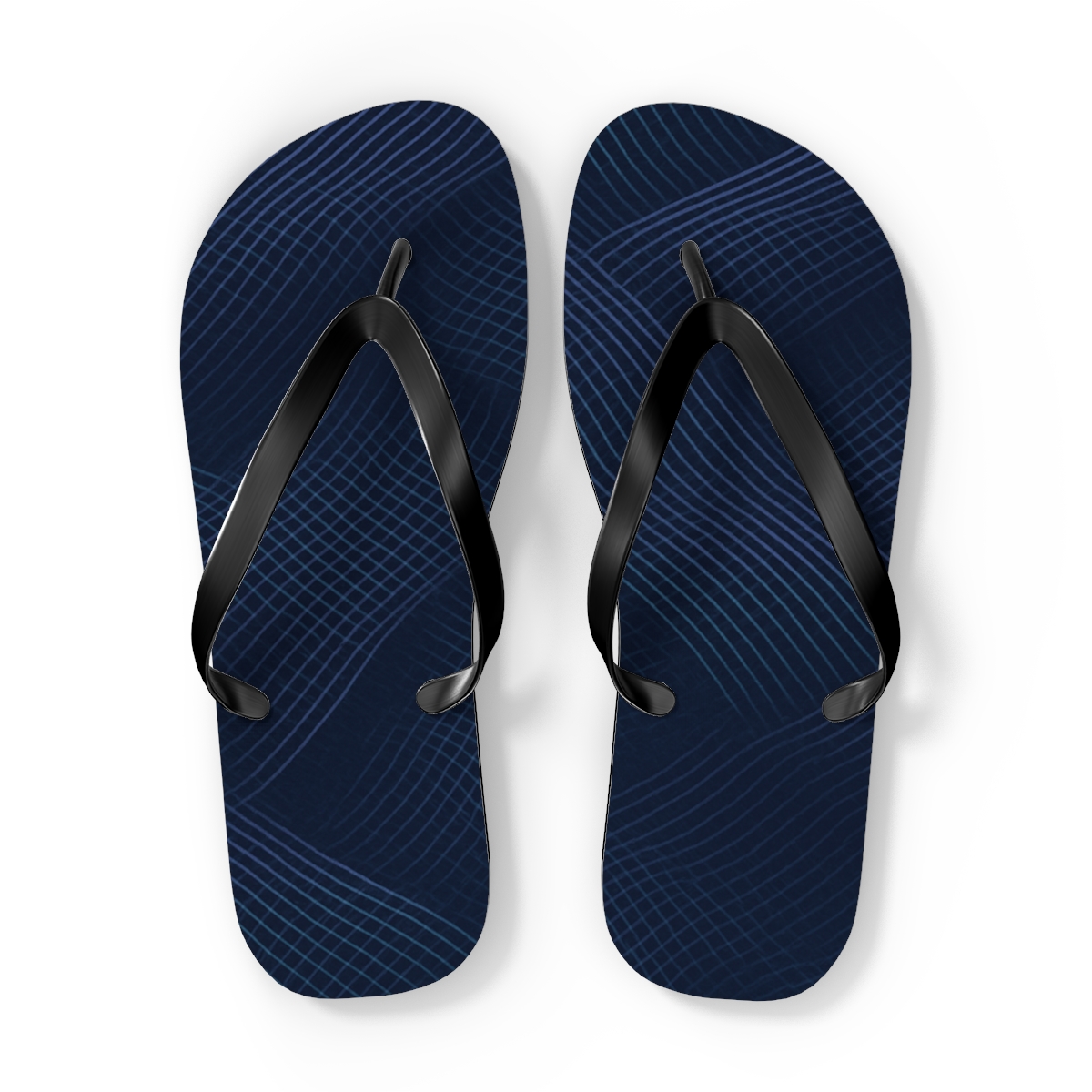 Moire Orbit Weave colorful rubber flip flops