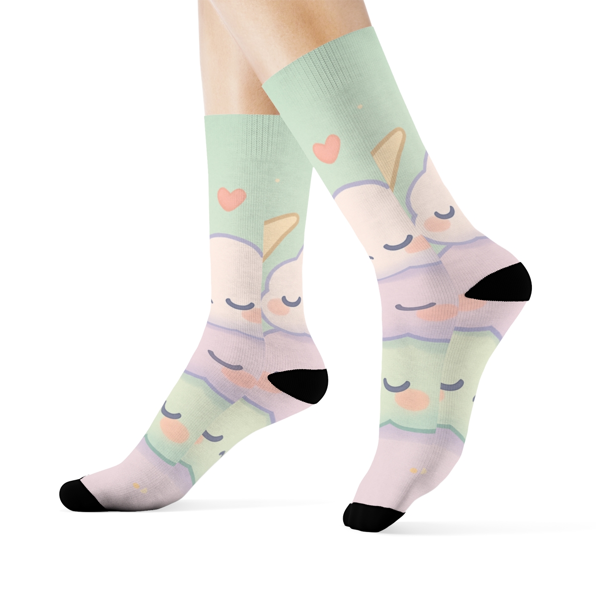 Mochi Cloud Nap trendy colorful socks