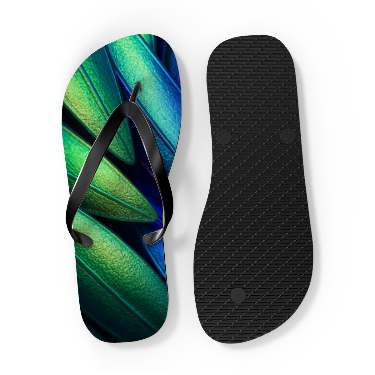 Prismatic Beetle Mirage soft sole flip flops