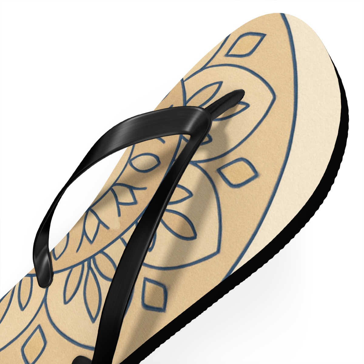 Desert Prism Rosette colorful rubber flip flops
