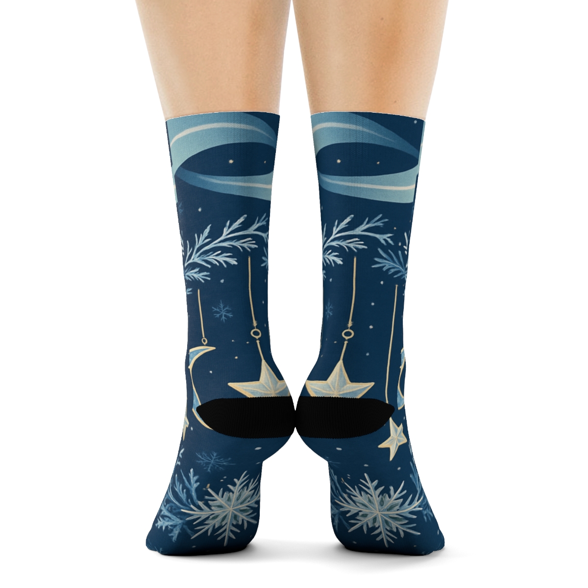 Midwinter Aurora Ornamentation personalized cozy socks