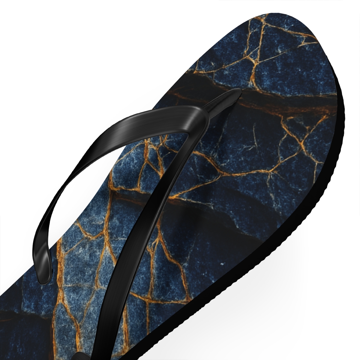 Prismatic Strata Vein Lattice personalized beach flip flops