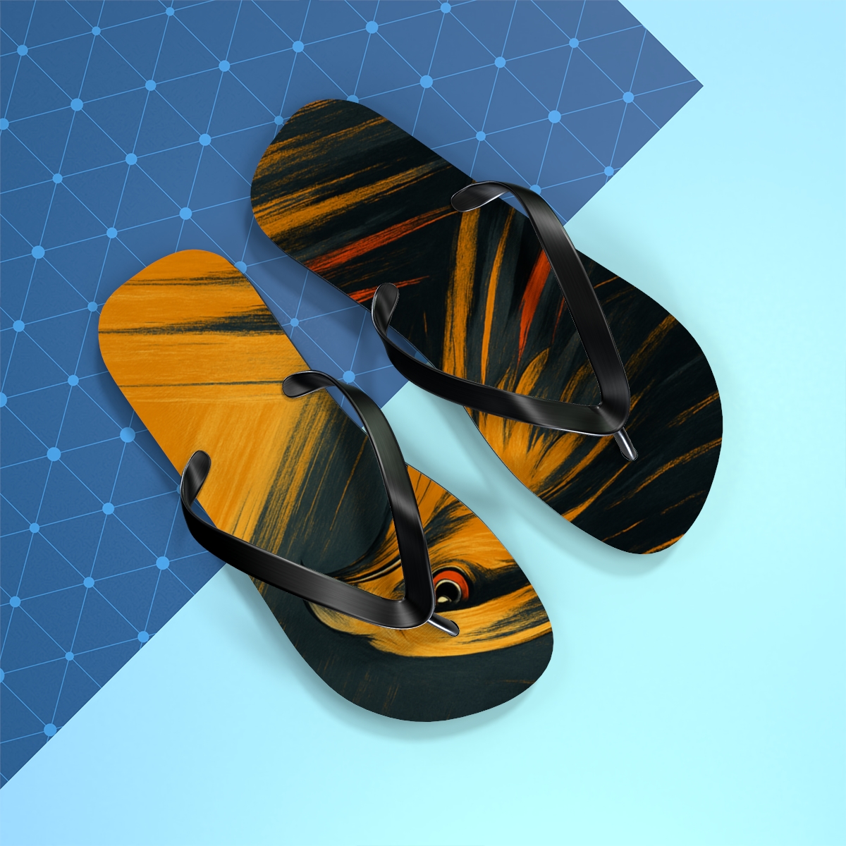 Golden Glide Flip Flops